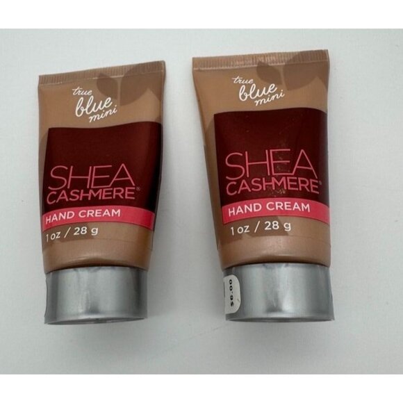 Bath & Body Works Shea Cashmere Hand Cream True Blue Mini 1 oz x 2 Bottles - Picture 1 of 3